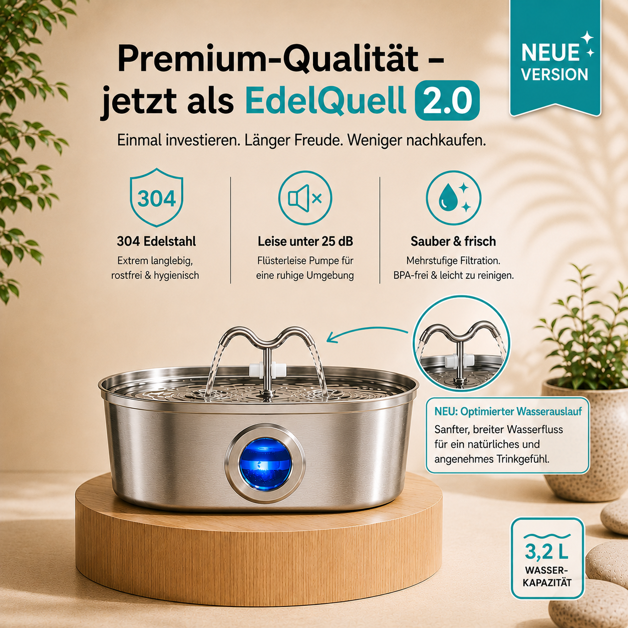 EdelQuell 2.0 Katzenbrunnen