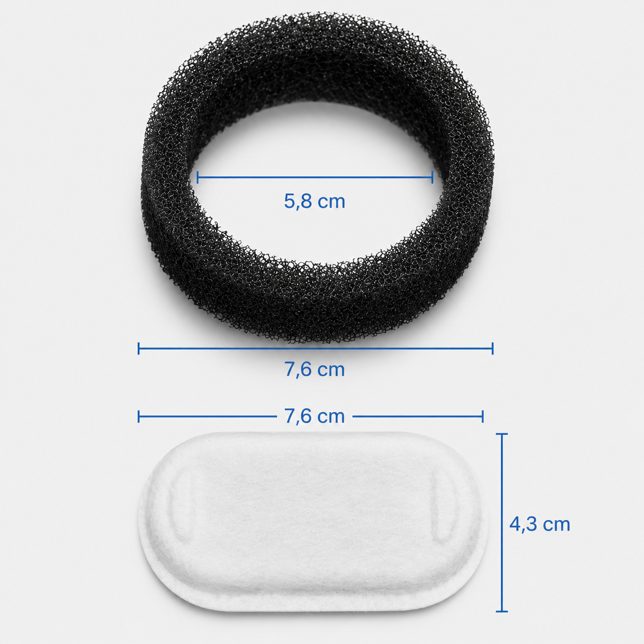 Ersatz Aktivkohle-/Schwamm-Filter Set (Für 4 Monate Vorrat)
